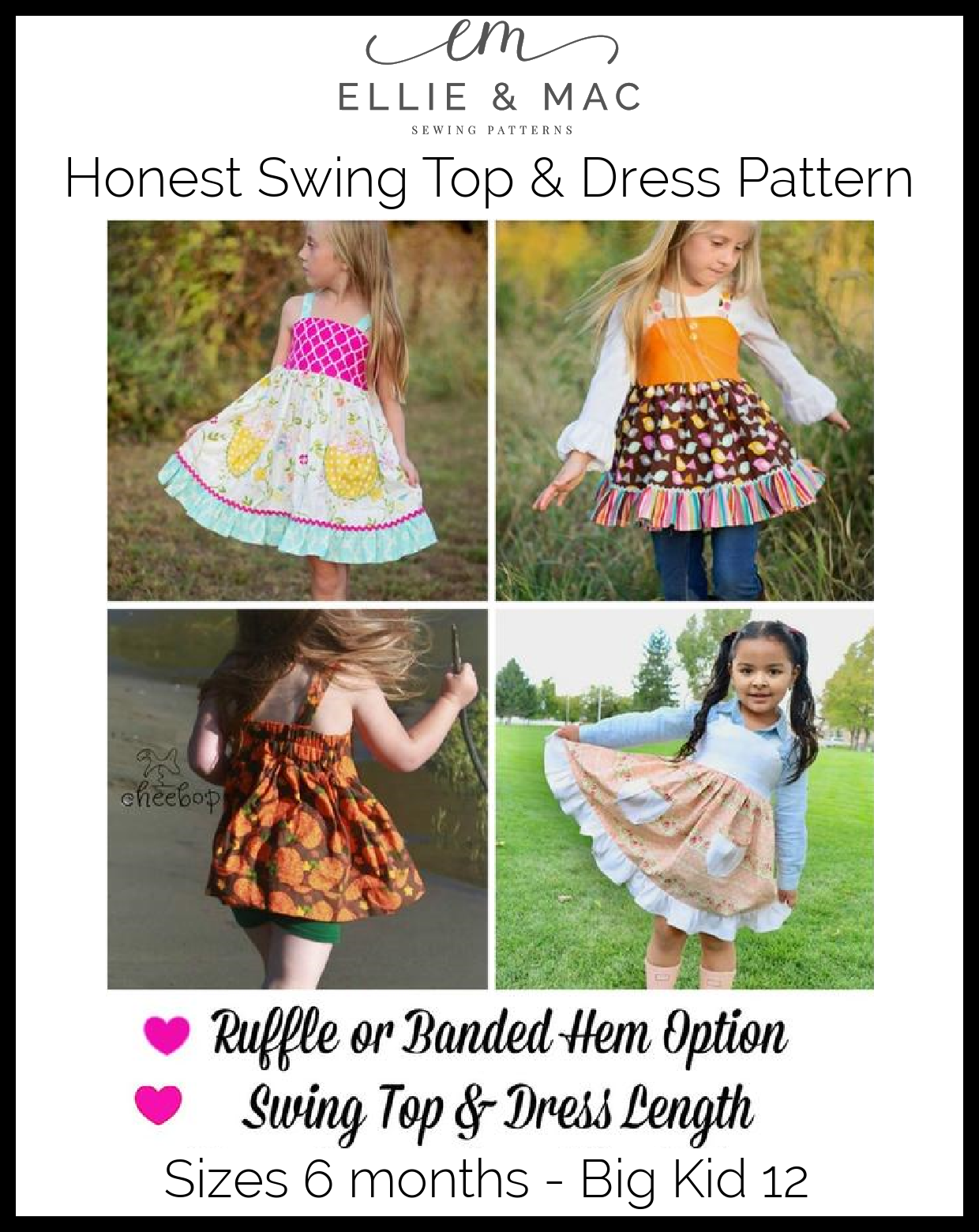 Honest Swing Top & Dress Pattern - Clearance Sale