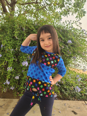 Kids Color-Block Tie Top Pattern