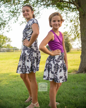 Kids High Waisted Skirt Pattern