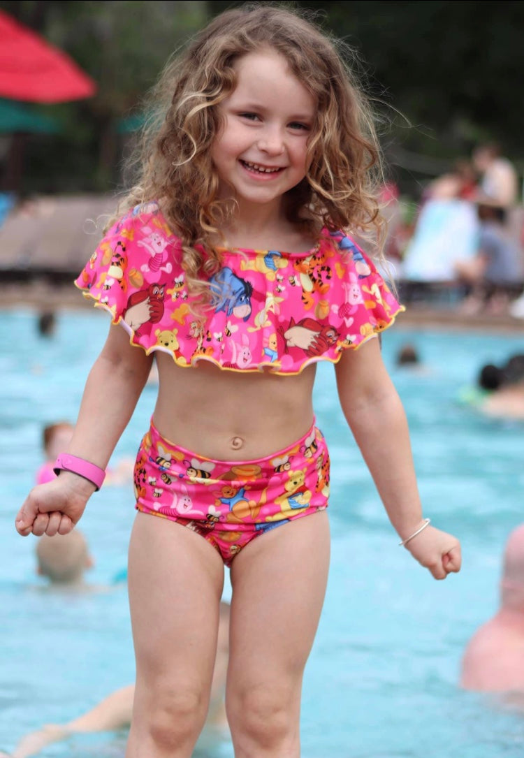 Kids Waterfall Swimsuit Mix & Match Pattern