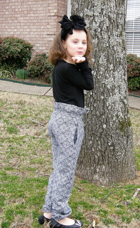 Kids Paperbag Pants Pattern