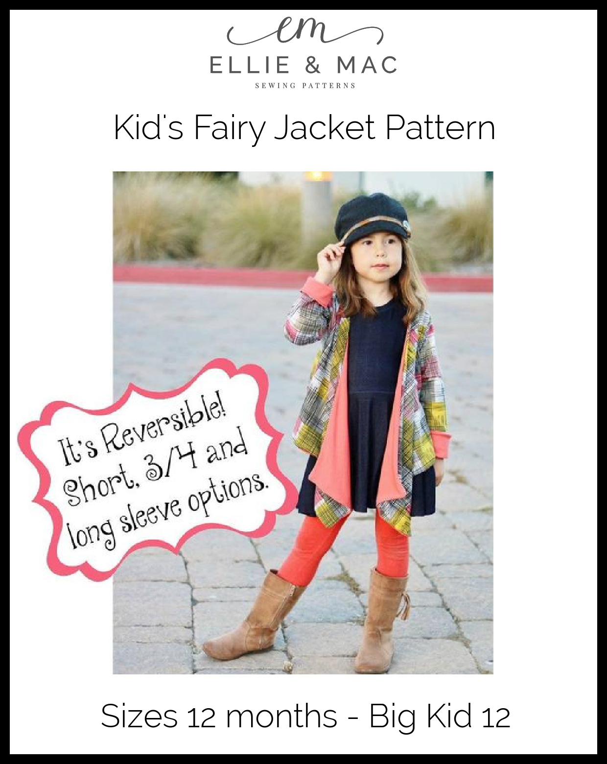 Kids Fairy Jacket Pattern - Clearance Sale