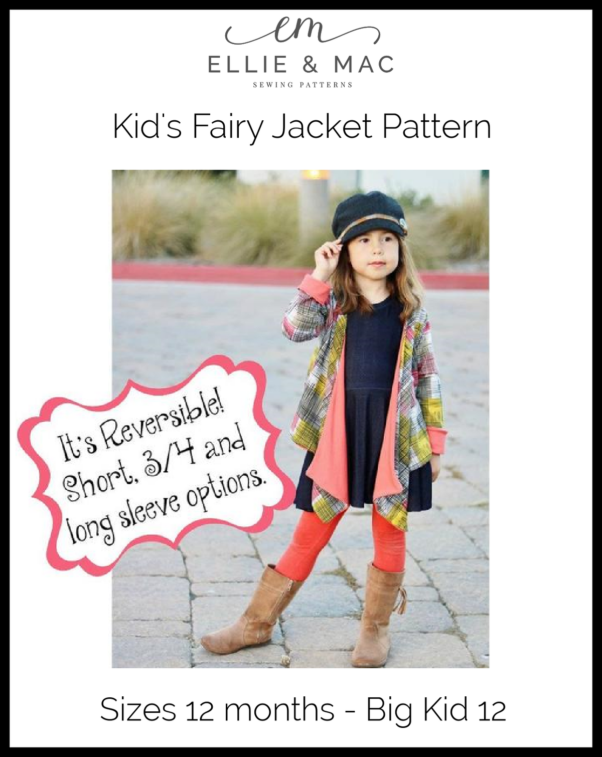 Kids Fairy Jacket Pattern - Clearance Sale