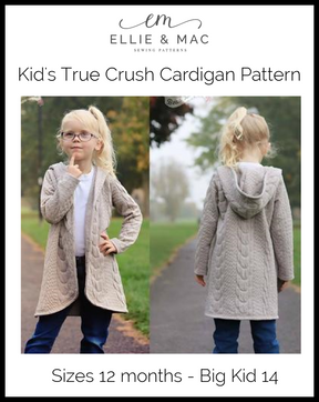 Kids True Crush Cardigan Pattern