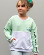 Easy color-blocked sweatshirt sewing pattern for Kids
