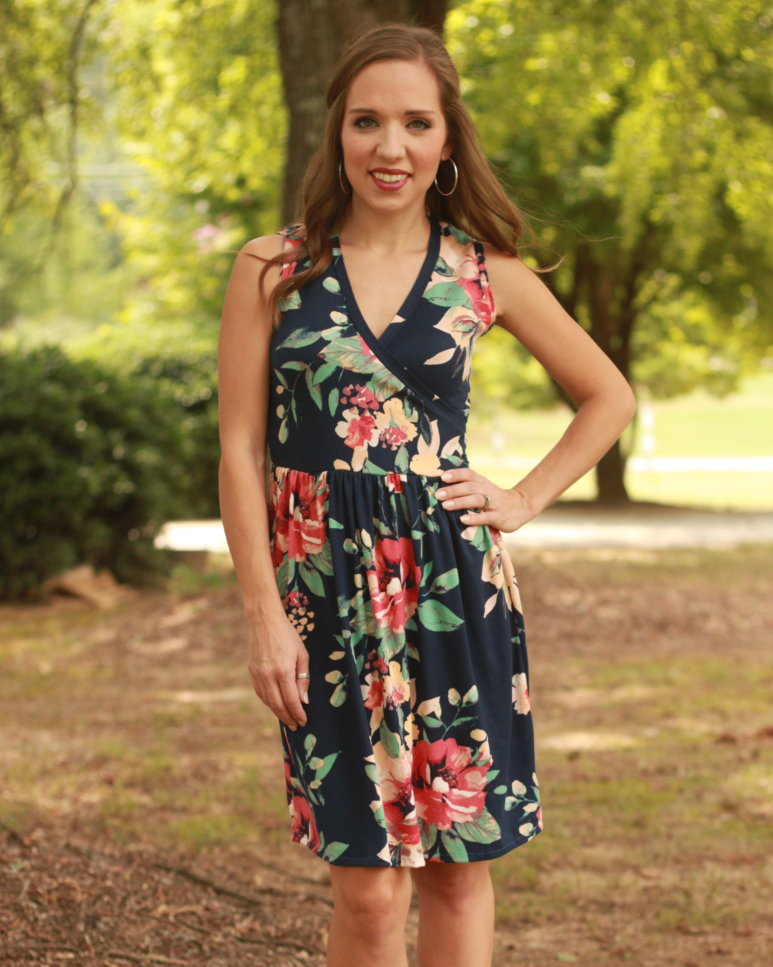Sleeveless Wrap Knit Dress sewing pattern for beginners