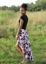 easy skort sewing pattern for women by Ellie and Mac PDF sewing patterns. Easy beginner friendly sewing patterns. Knit fabric skort. DIY sewing style.