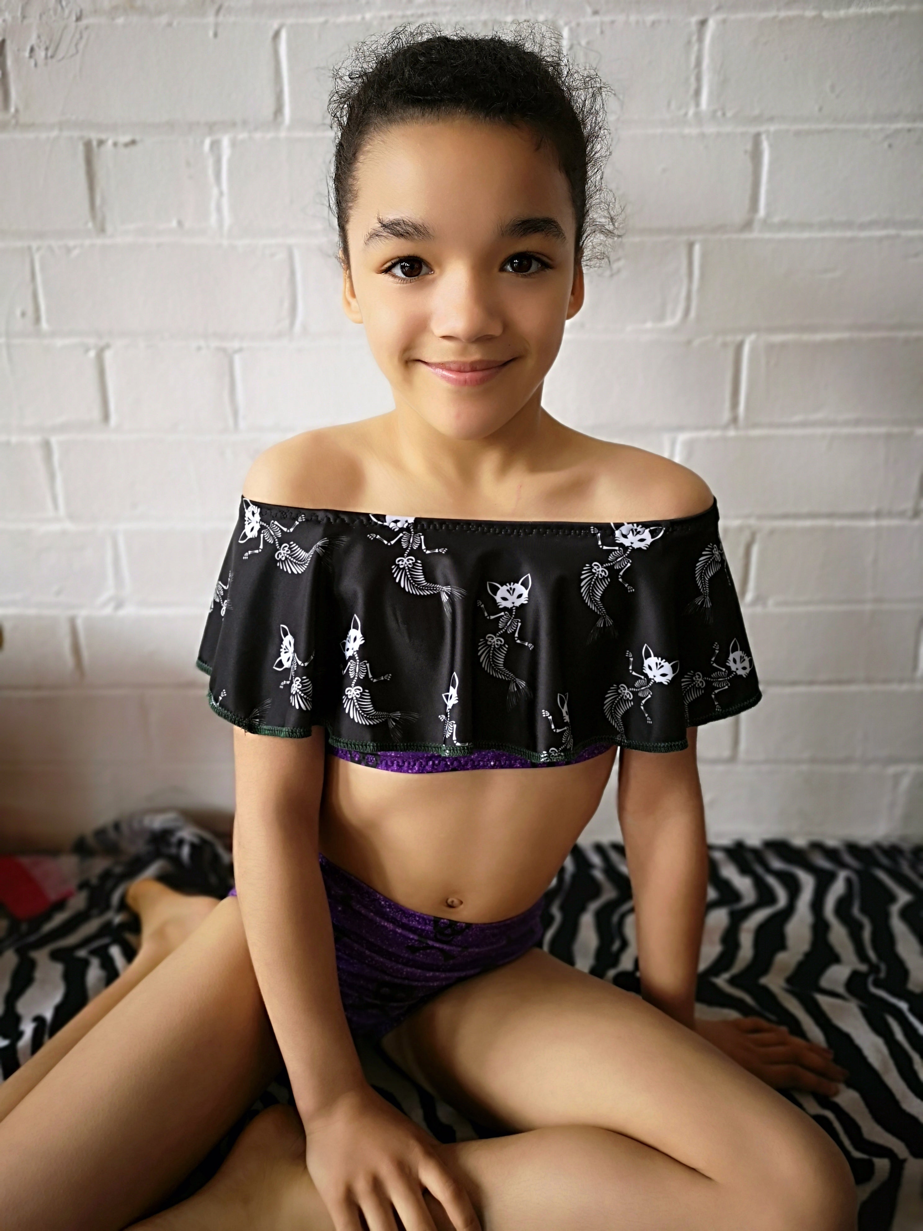 Kids Waterfall Swimsuit Mix & Match Pattern