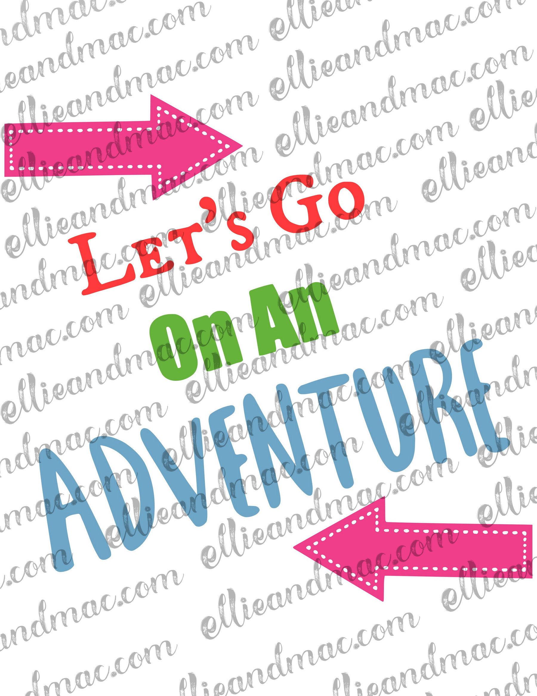 Let's Go On An Adventure SVG Cutting File
