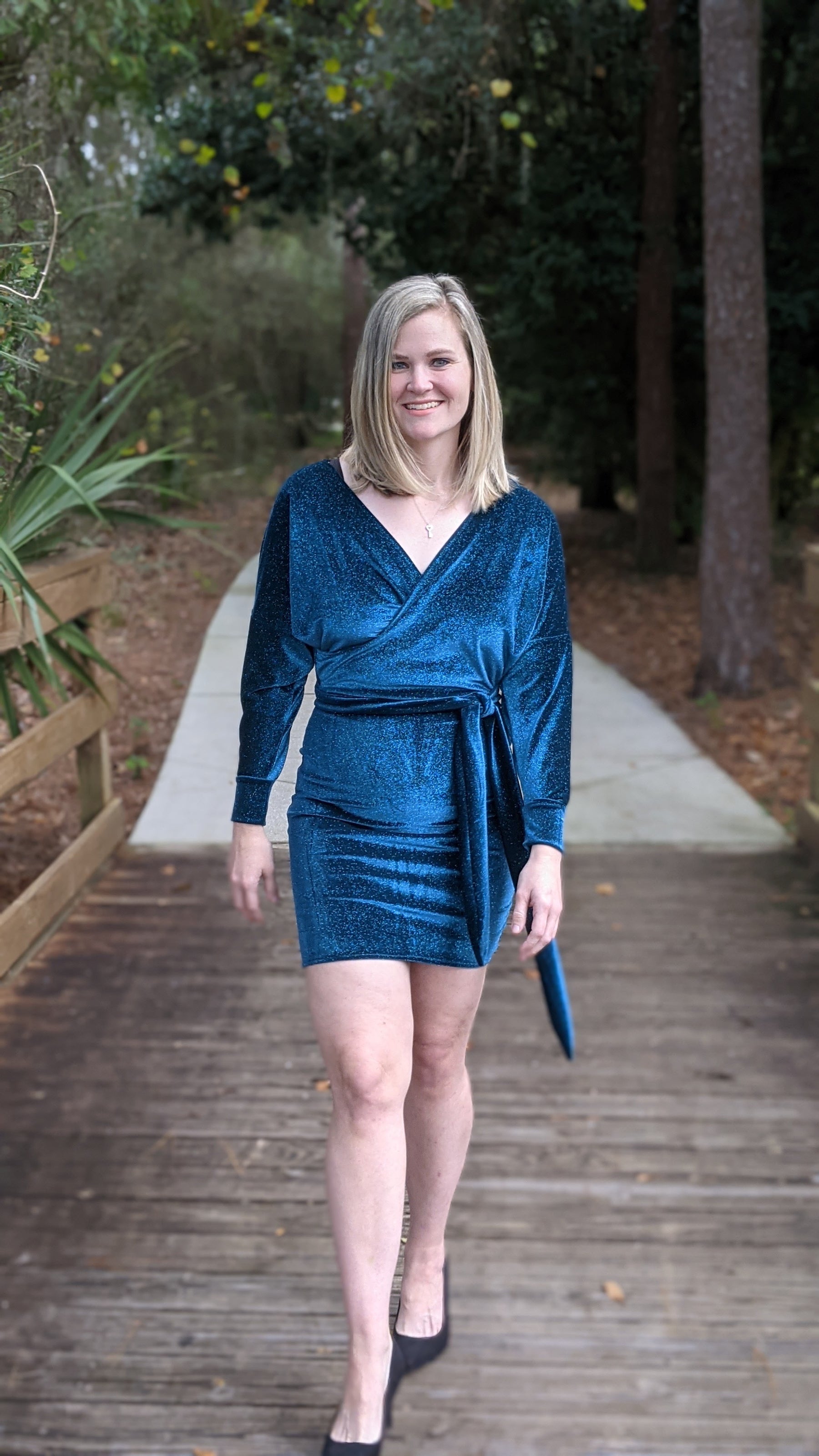 Crossover sales wrap dress