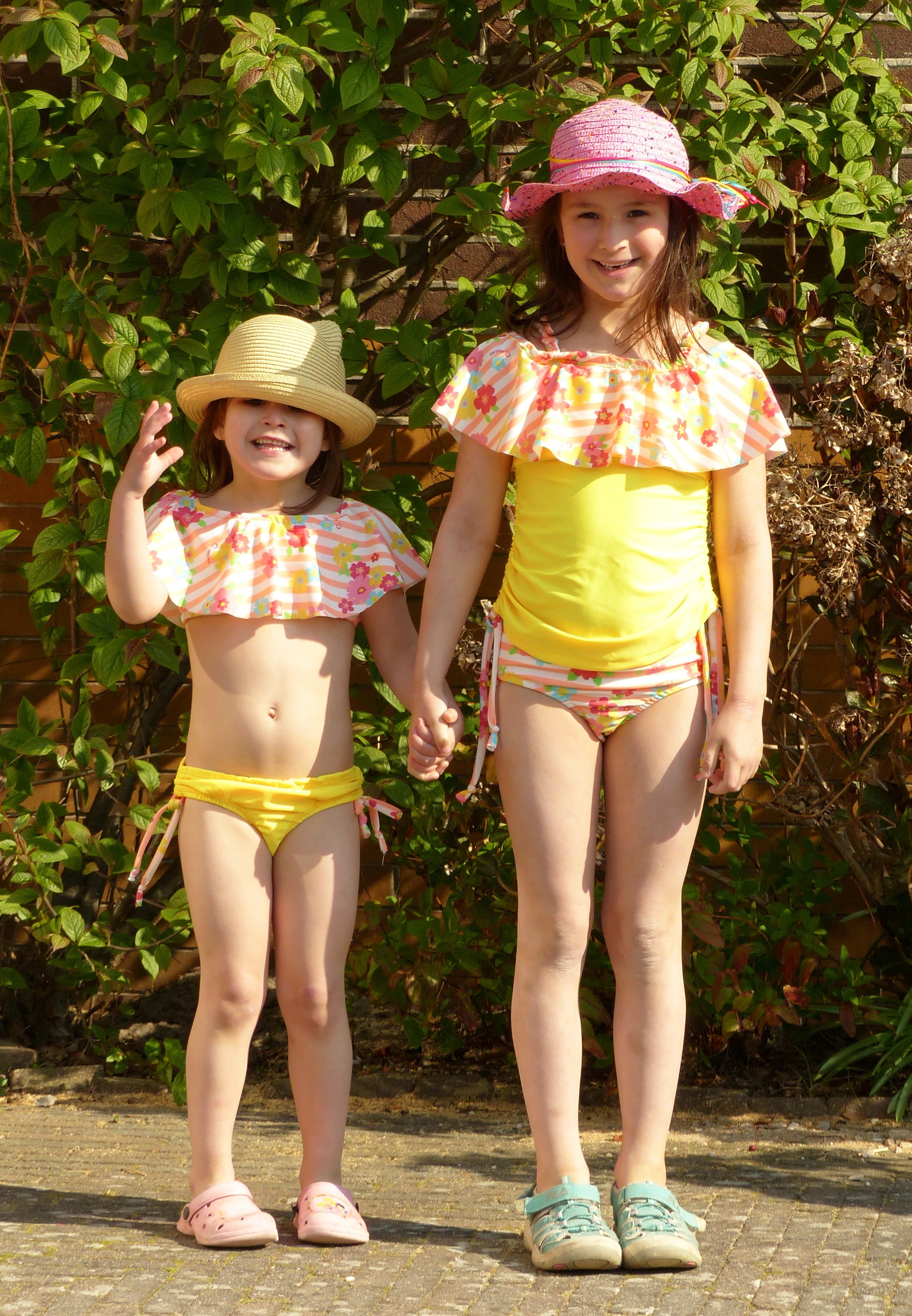 Kids Waterfall Swimsuit Mix & Match Pattern