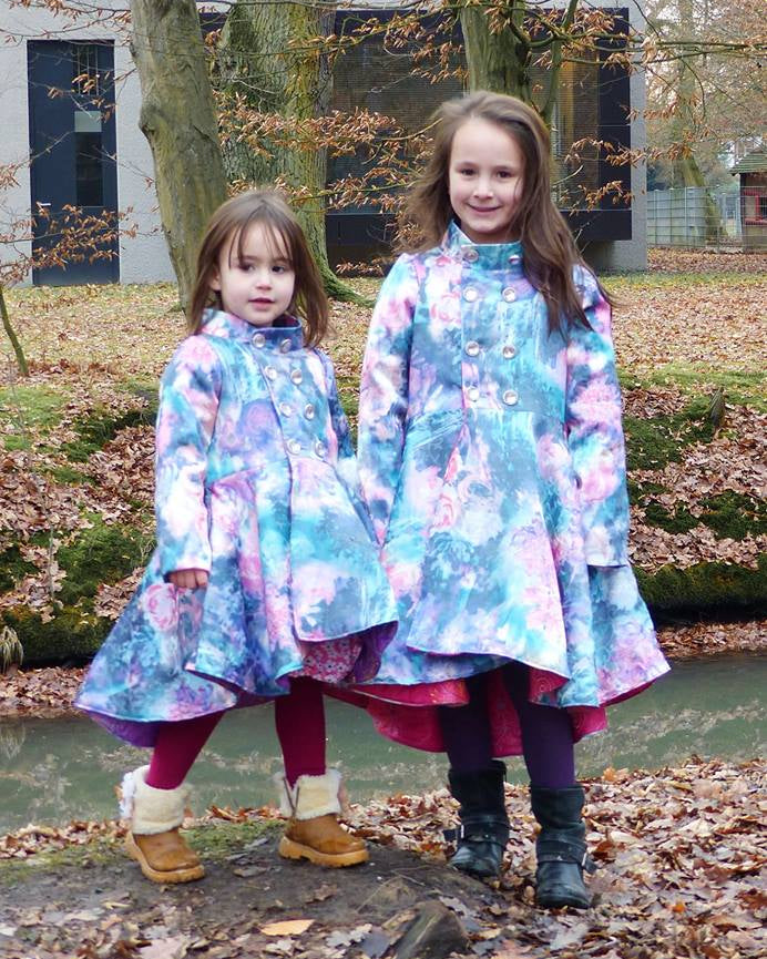 Make woven dress coats with the Duchess Jacket Sewing Pattern bundle. printable pattern or projector sewing. 