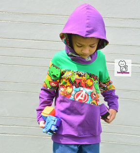 Around the Block Hoodie Pattern (kids)