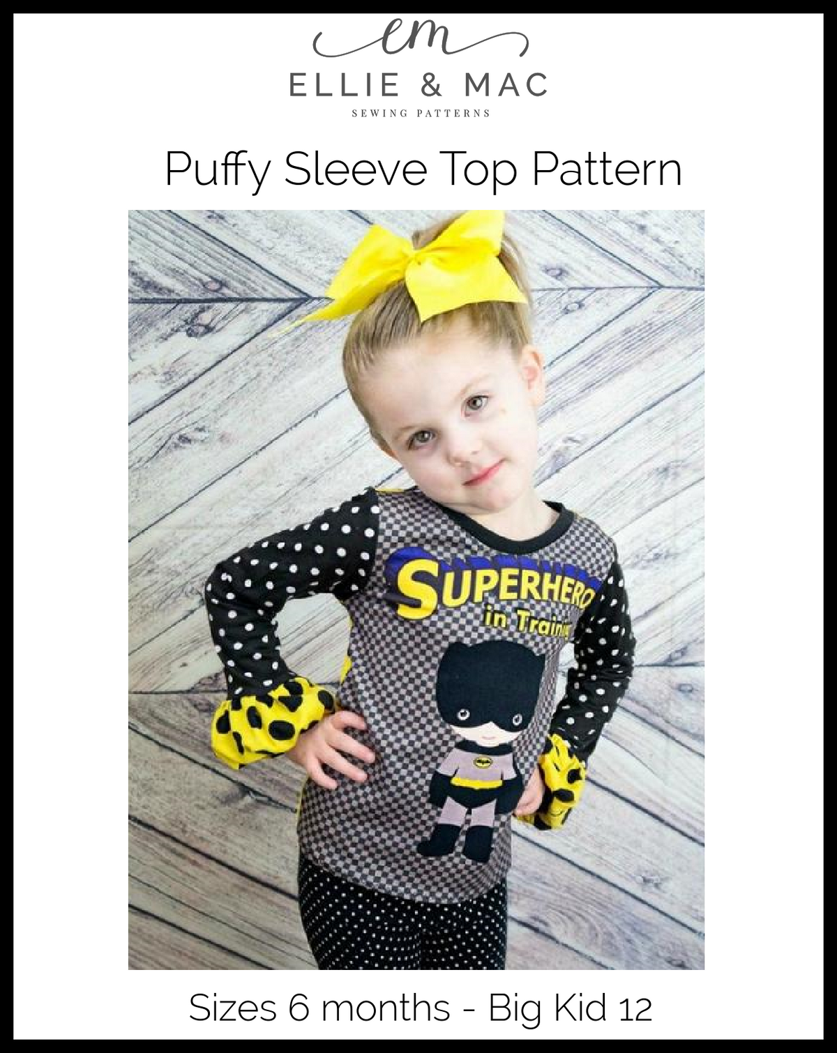 Puffy Sleeve Top Pattern - Clearance Sale