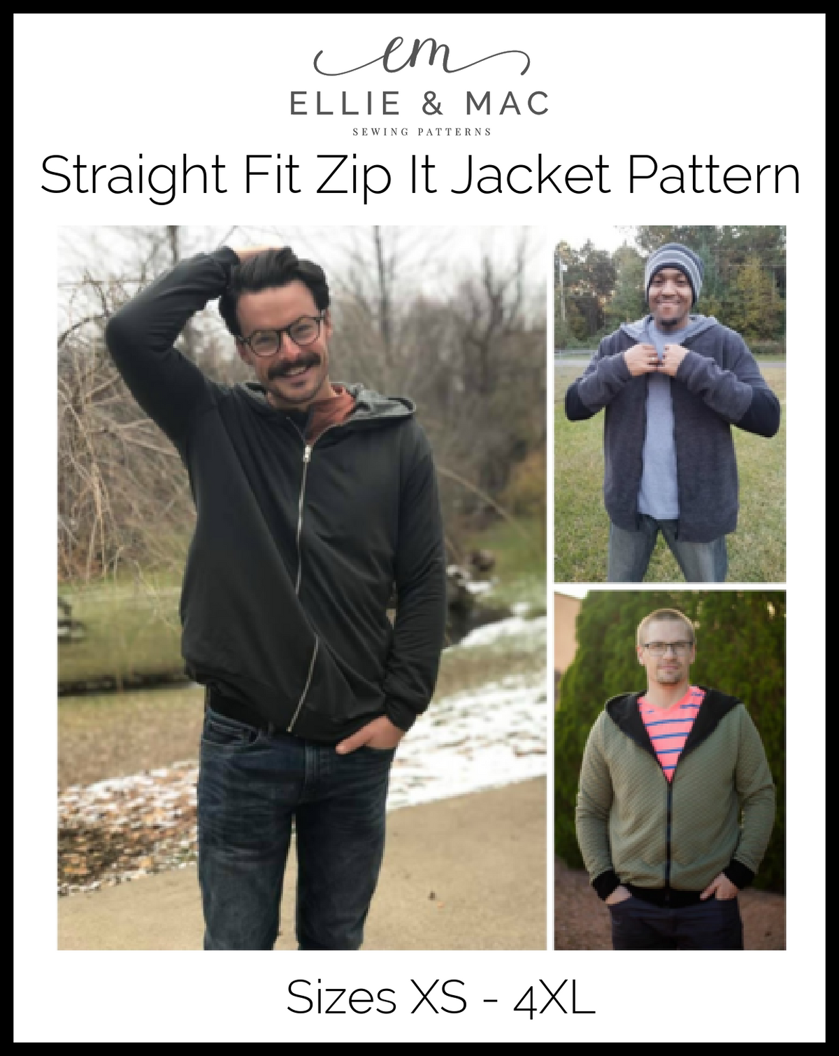 Zip It Jacket Pattern (Straight Loose Fit)