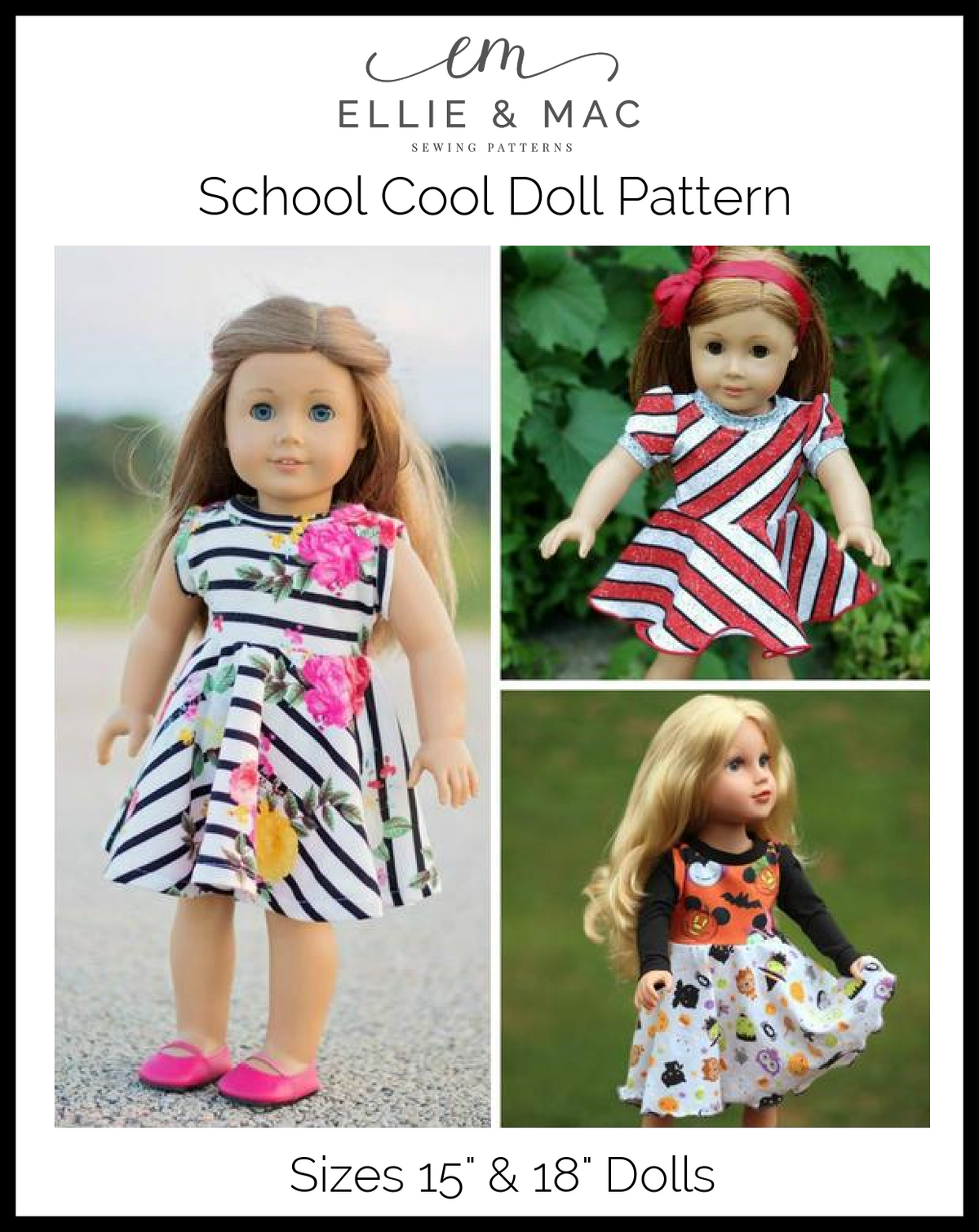 School Cool Doll Pattern