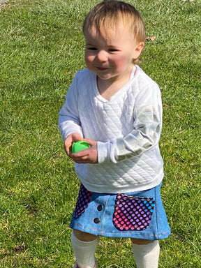 Kid's Button A-line Skirt Pattern