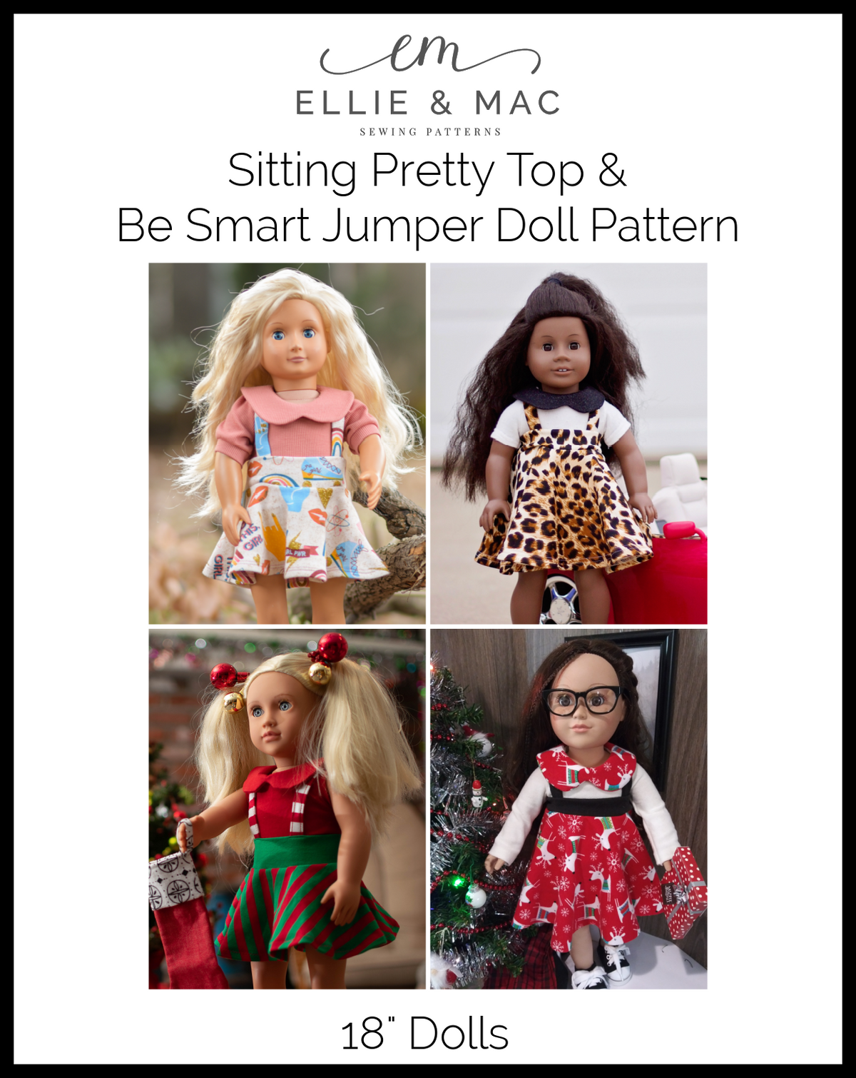 Sitting Pretty Top & Be Smart Jumper Doll Pattern