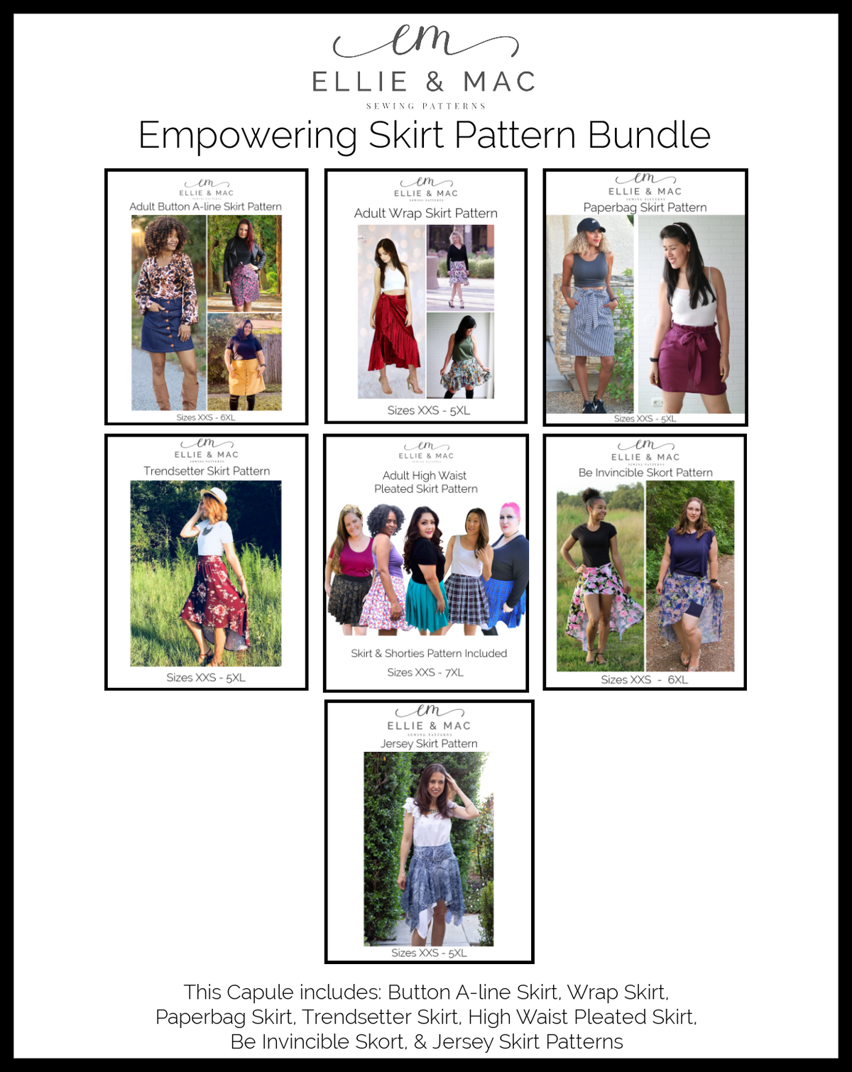 Empowering Skirt Pattern Bundle