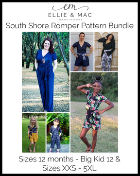 South Shore Romper Pattern Bundle