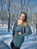 Stylish women’s wrap top and dress pattern for handmade wardrobe