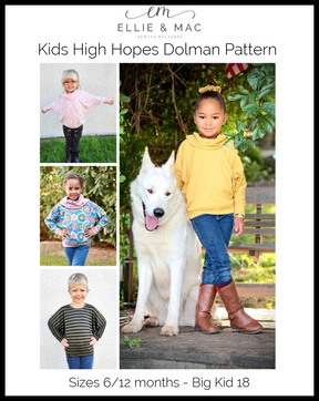 Kids High Hopes Dolman Pattern
