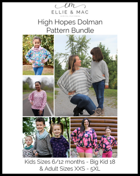 High Hopes Dolman Pattern Bundle