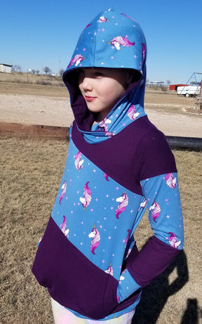 Around the Block Hoodie Pattern (kids)