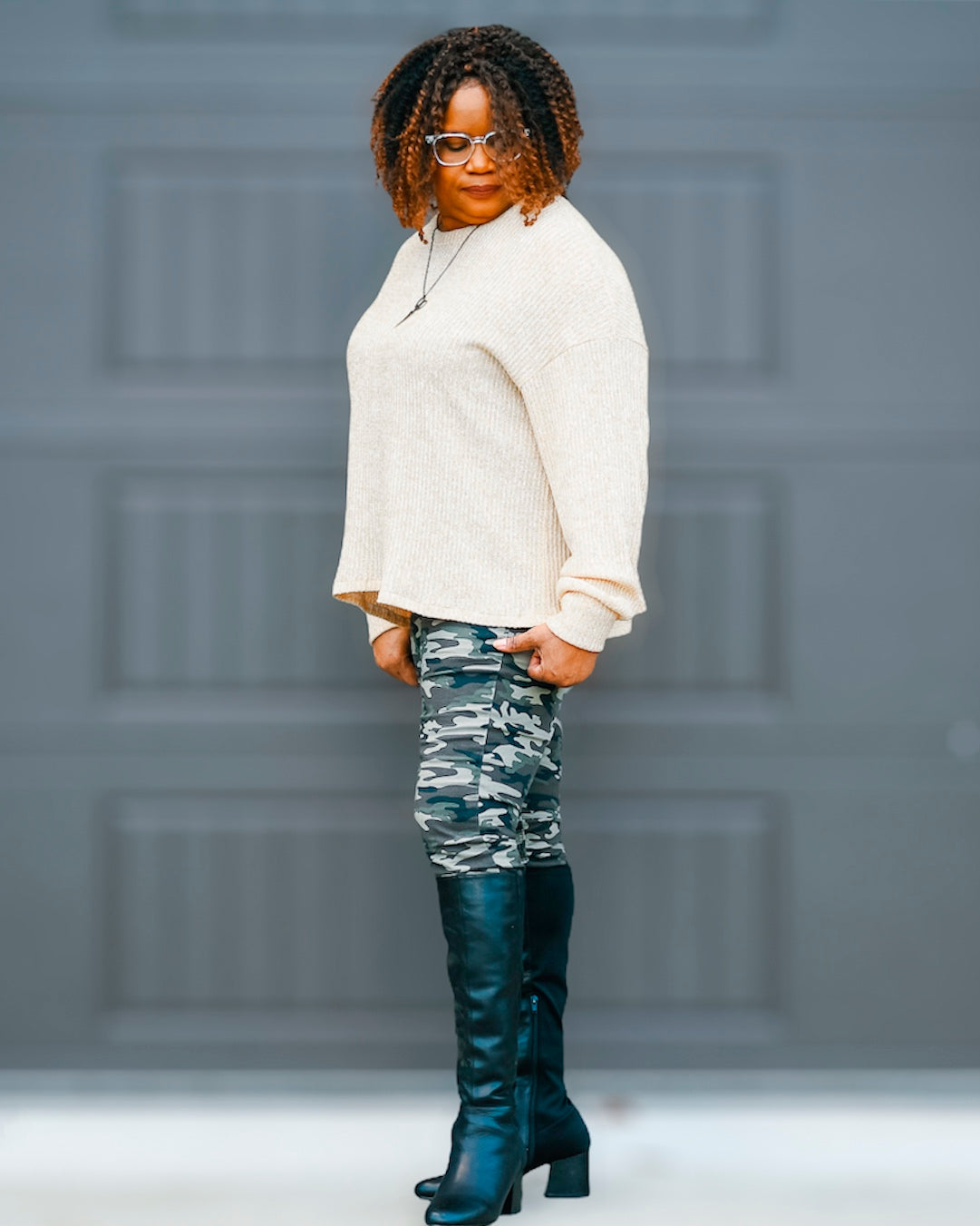 Knit sweater sewing pattern by Ellie and Mac sewing patterns