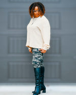 Knit sweater sewing pattern by Ellie and Mac sewing patterns
