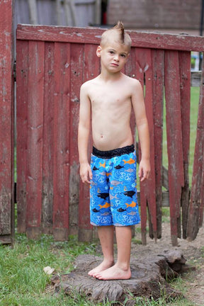 Boy's High Tide Boardshorts & Swim Briefs Pattern - Ellie and Mac, Digital (PDF) Sewing Patterns | USA, Canada, UK, Australia