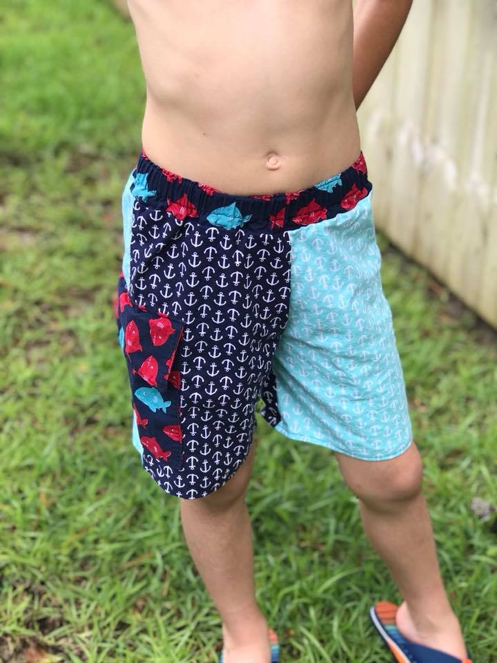 Boy's High Tide Boardshorts & Swim Briefs Pattern - Ellie and Mac, Digital (PDF) Sewing Patterns | USA, Canada, UK, Australia