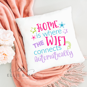 Home Is Where The Wifi Connects Automatically SVG Cutting File