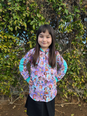 Kid's Simple Patch Sleeve Hoodie