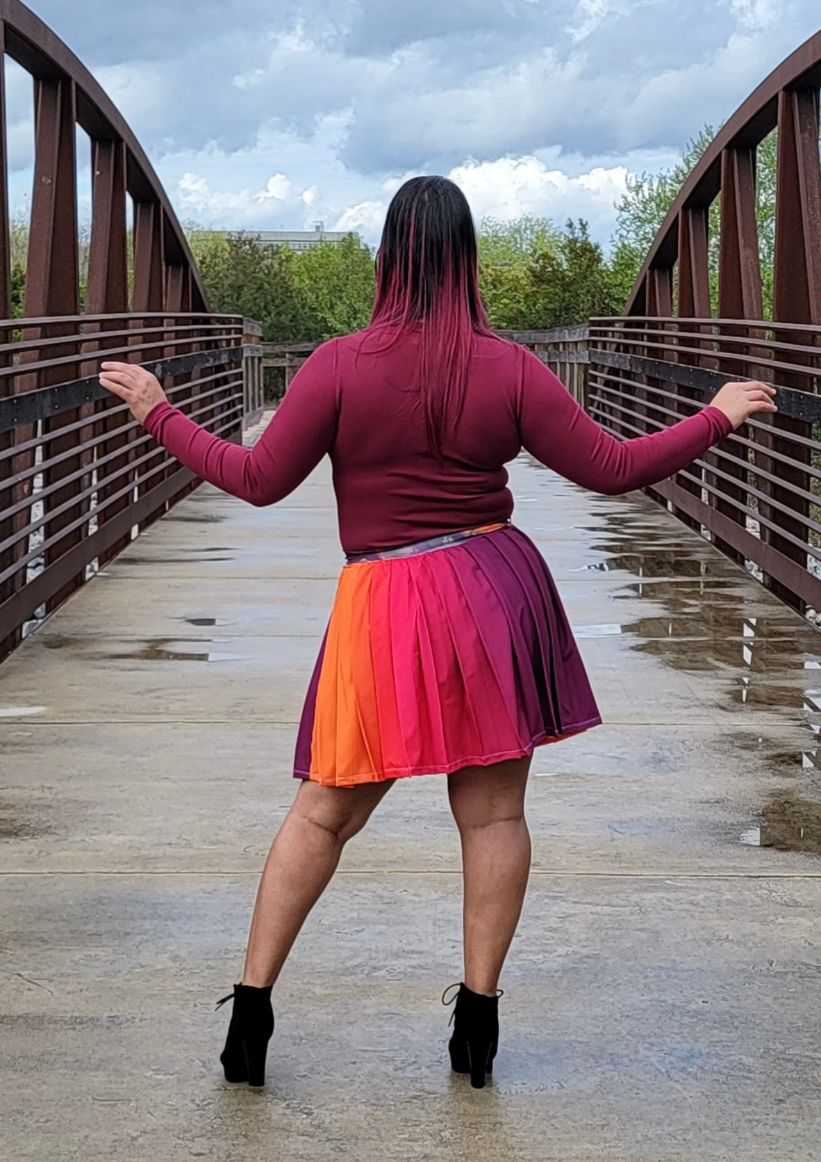 Adult High Waist Pleated Skirt Pattern