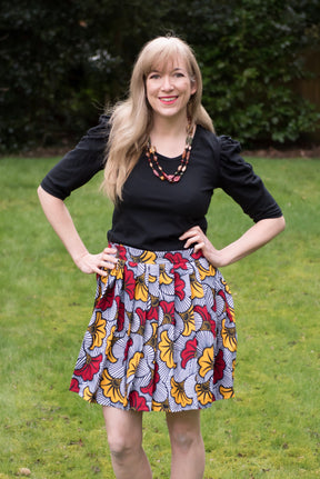 Adult High Waist Pleated Skirt Pattern