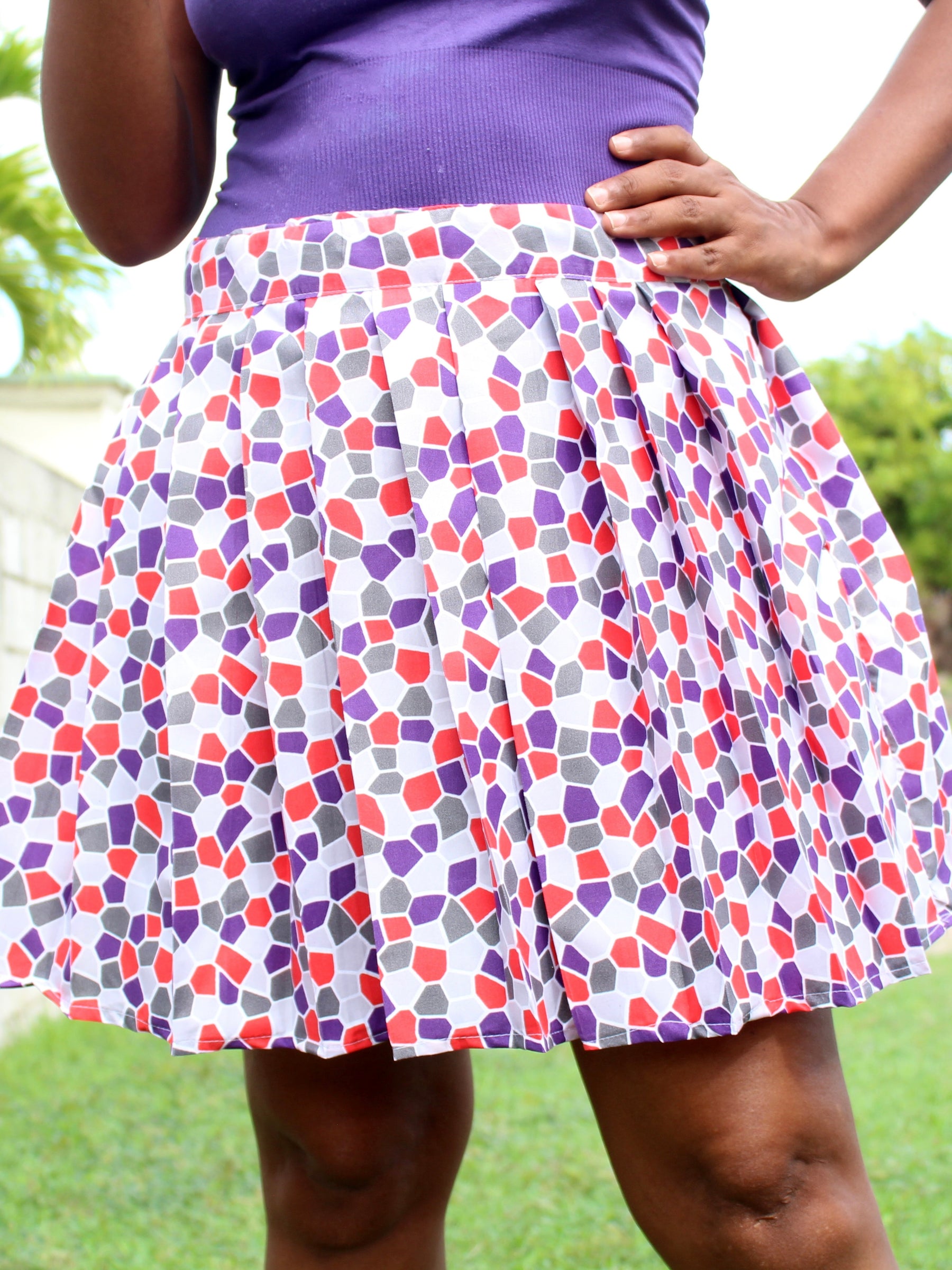 Adult High Waist Pleated Skirt Pattern