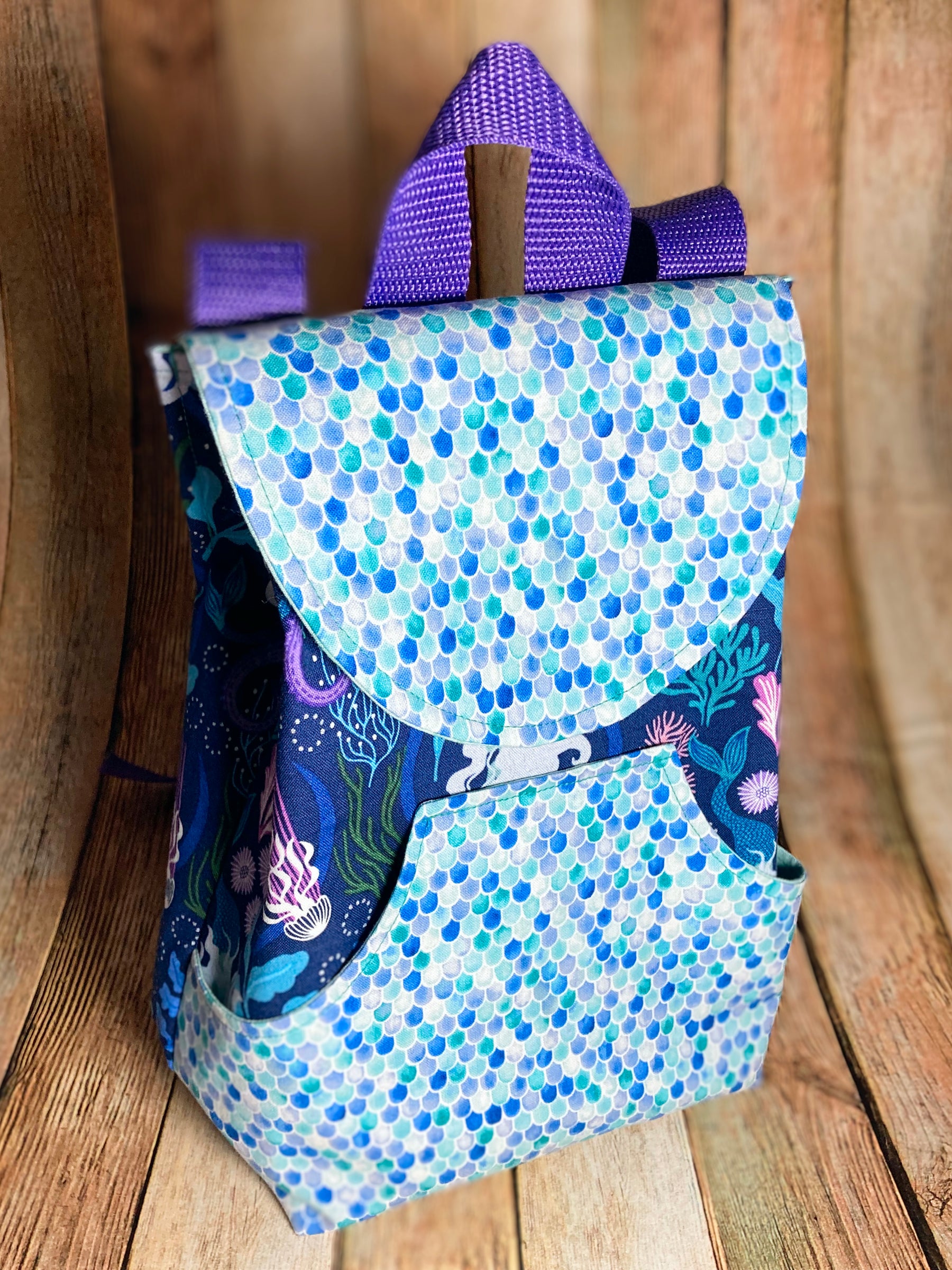 Elina Backpacks (2 Sizes) PDF Sewing Pattern, school backpack pattern