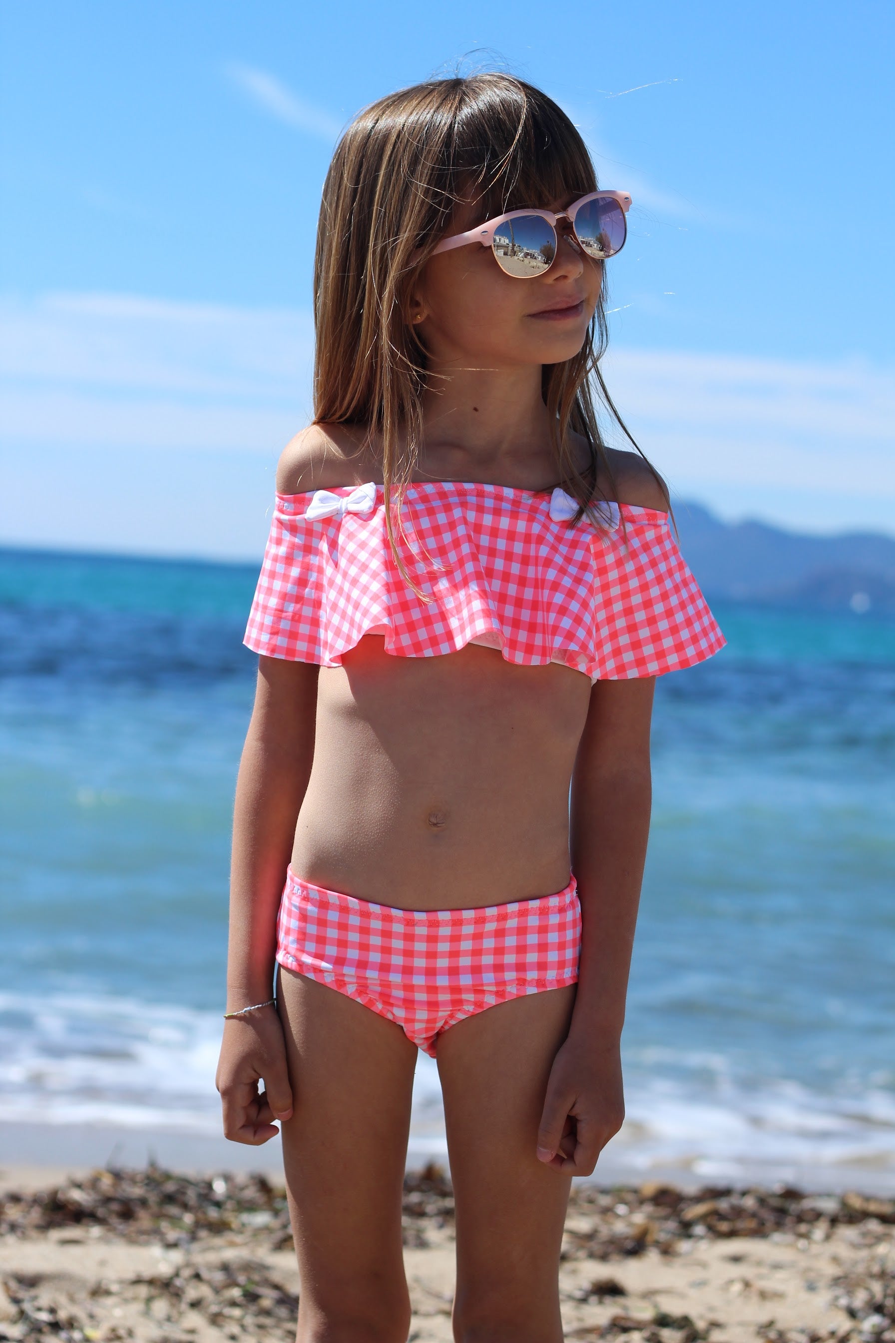 Kids Waterfall Swimsuit Mix & Match Pattern