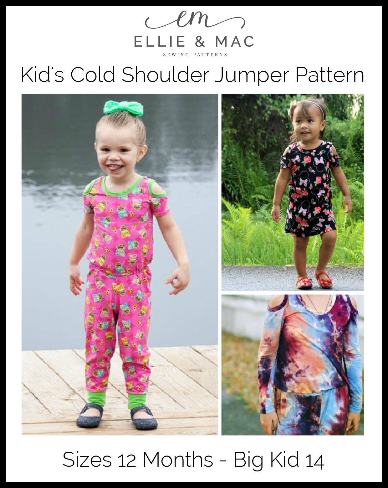 Kids Cold Shoulder Jumper Pattern