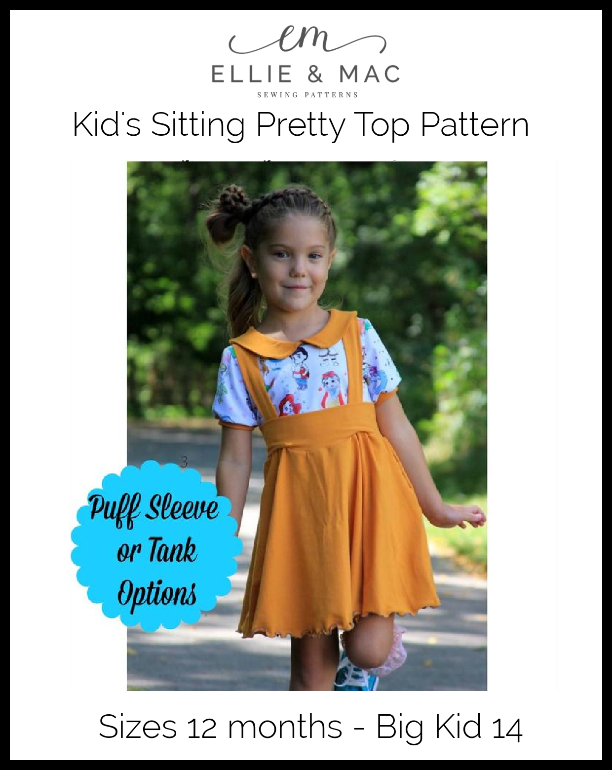 Sitting Pretty Collar Top Pattern (kids) - Clearance Sale