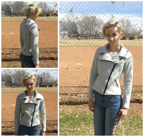 Modern Moto Jacket Pattern Adult