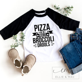 Pizza Rules Broccoli Drools Cut File