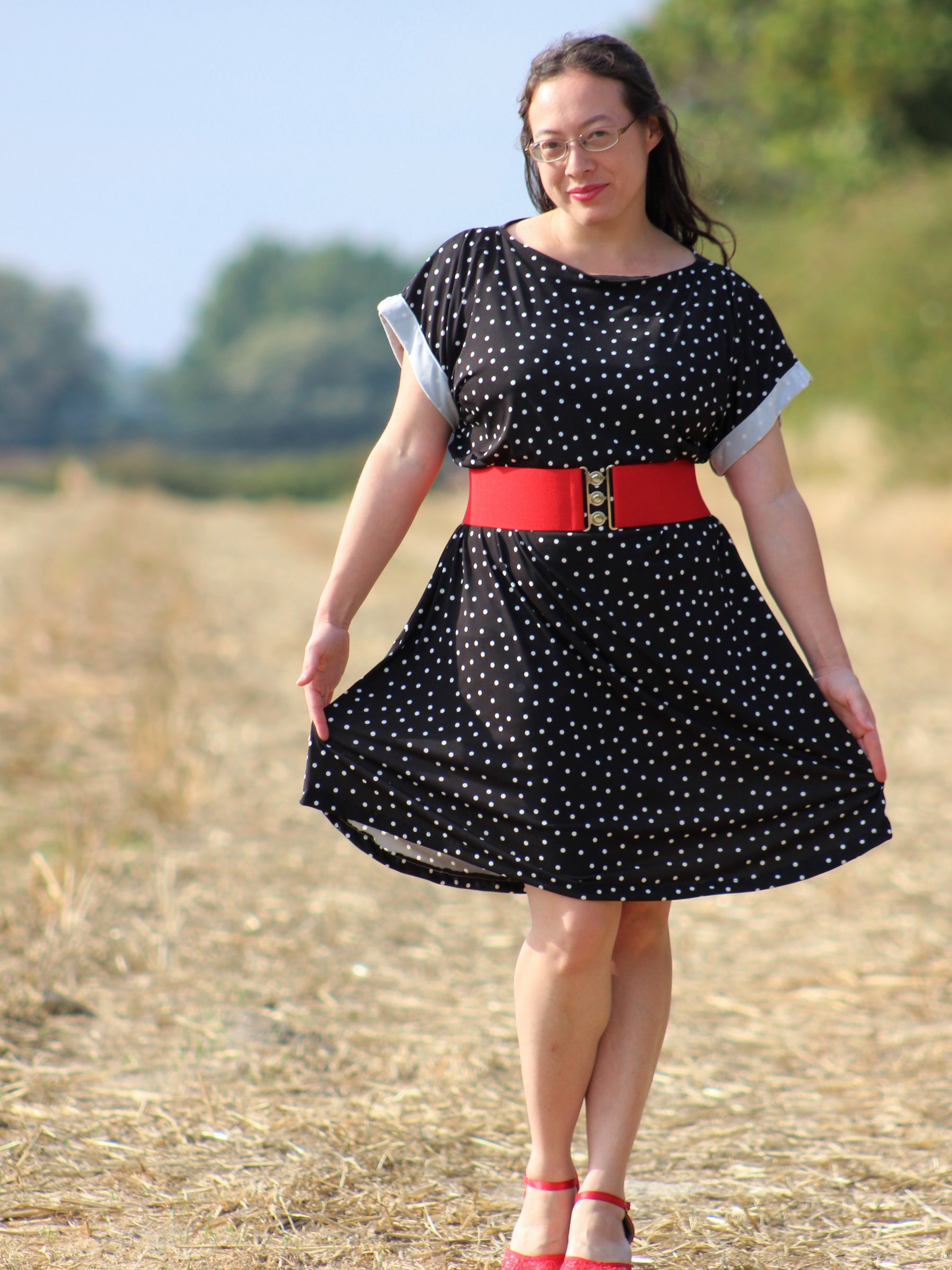 Black clearance dolman dress
