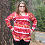 Easy sew dolman sleeve wrap top PDF pattern for women