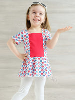Girl's Sailor Dress & Peplum Pattern - Ellie and Mac, Digital (PDF) Sewing Patterns | USA, Canada, UK, Australia