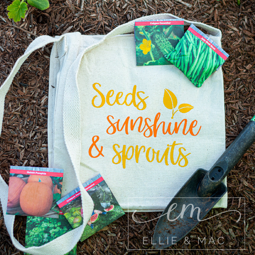 Seeds Sunshine & Sprouts Cut File