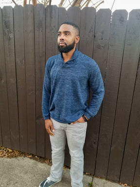 Pullover Shawl-Collar Sweater Pattern