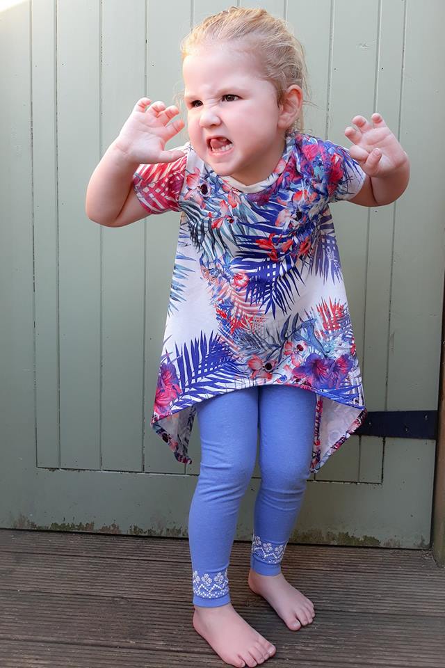 Girl's Shark Bite Top Pattern - Ellie and Mac, Digital (PDF) Sewing Patterns | USA, Canada, UK, Australia