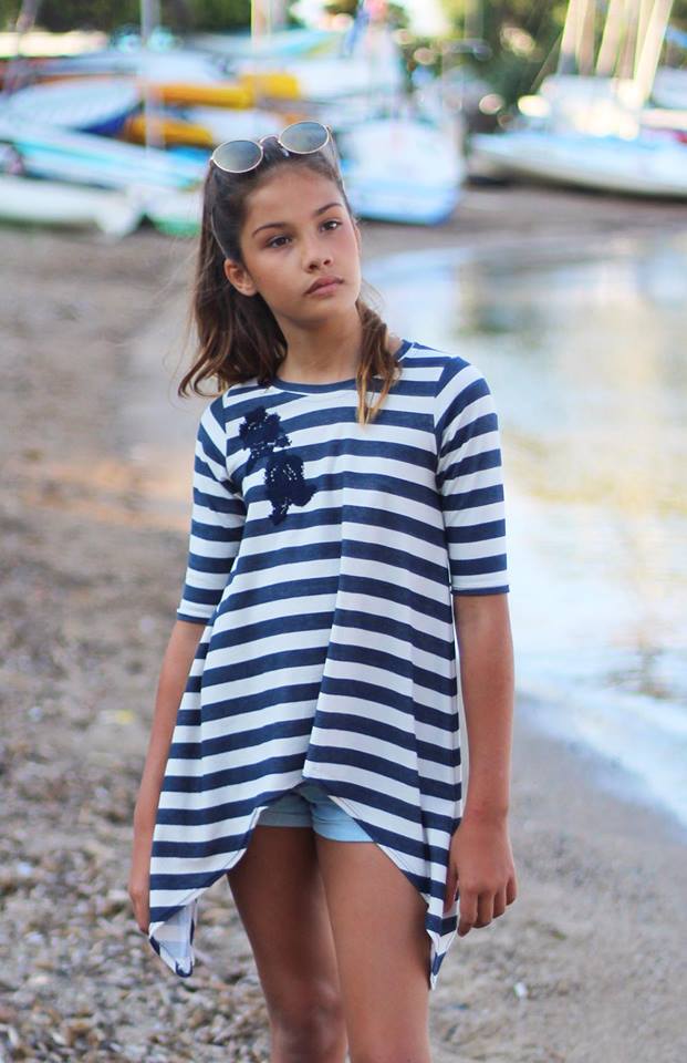 Girl's Shark Bite Top Pattern - Ellie and Mac, Digital (PDF) Sewing Patterns | USA, Canada, UK, Australia